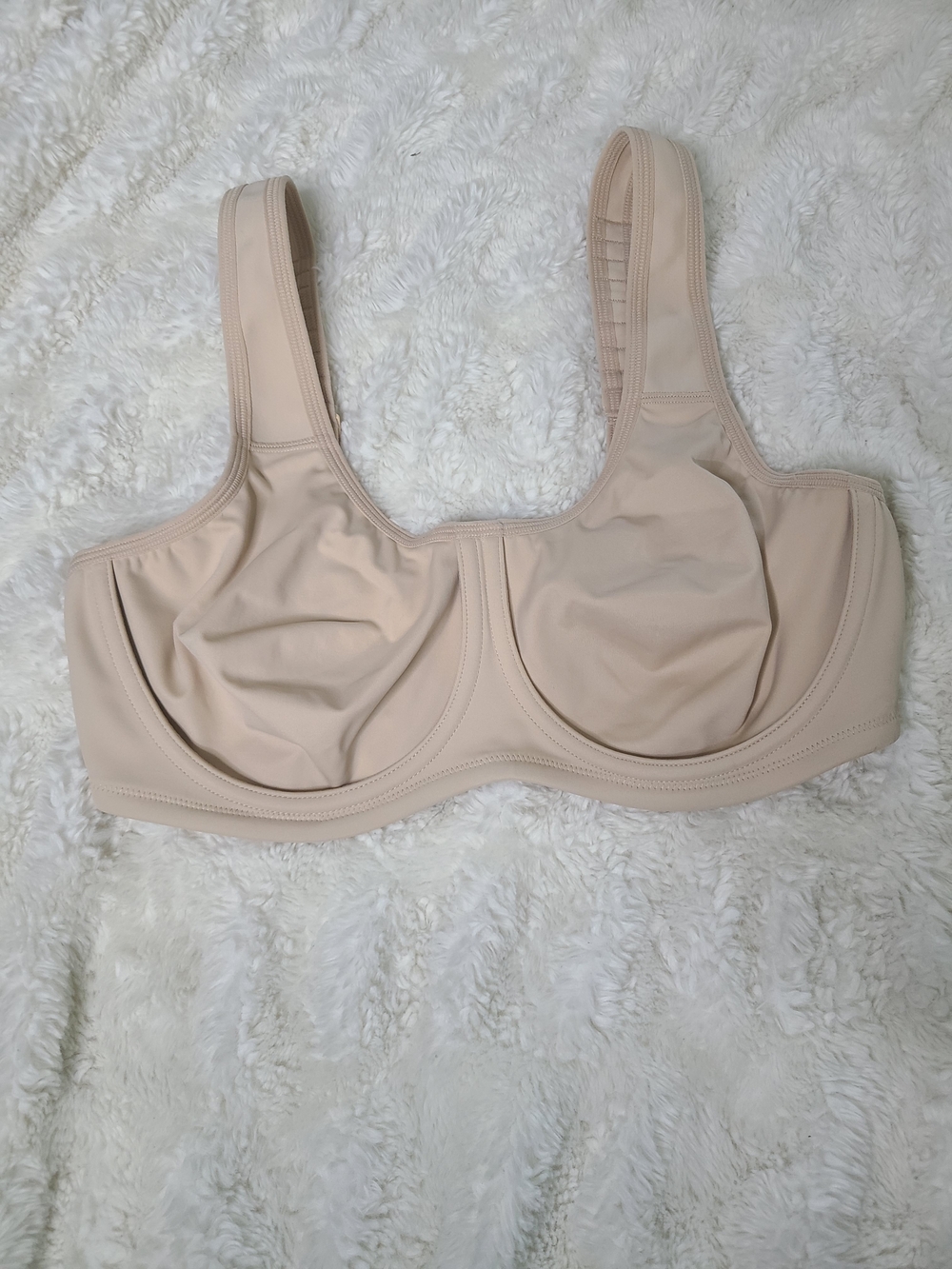 Syrokan Comfort Coverage Underwire Bra - Nude/Beige Size 36D
